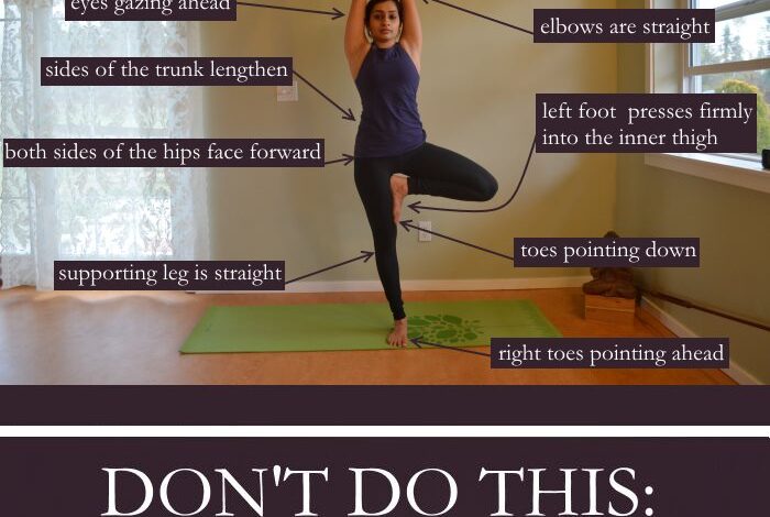 Tree Pose (Vrikshasana) – the Right and the Wrong Way Tree Pose (Vrikshasana) – the Right and the Wrong Way